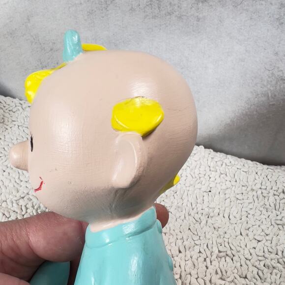 Peanuts Baby Sally Vintage Hand Painted Ceramic RARE 1968 Shultz Charlie Brown - Picture 14 of 15